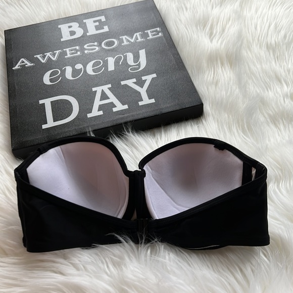 ⭐️⭐️Pin-up Style Pushup Strapless Bikini Top Size 34D - Picture 3 of 8